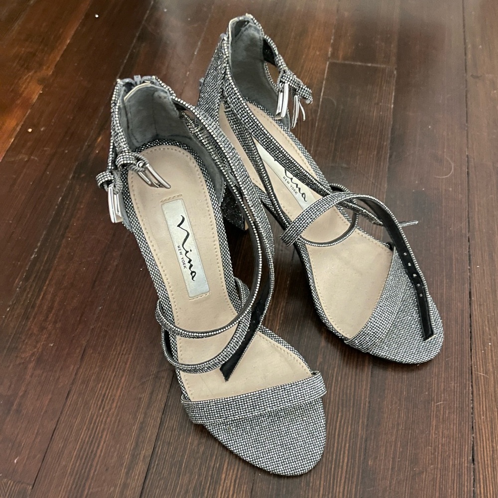 Nina rhinestone heels